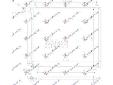 HLADNJAK KLIME 1.2 BENZIN (500 za Suzuki Ignis od 2020. do 2025. god.