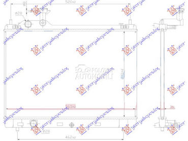 HLADNJAK MOTORA 1.2 BENZIN (40 za Suzuki Baleno od 2016. do 2025. god.