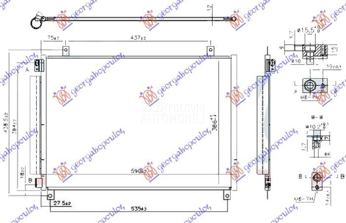 HLADNJAK KLIME 1.0/1.2 BENZIN