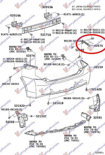NOSAC ZADNJEG BRANIKA GORNJI B