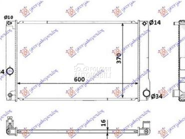 HLADNJAK MOTORA 1.8 HIBRID (AU za Toyota Prius od 2012. do 2016. god.