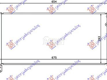 HLADNJAK KLIME 1.8i 16V HIBRID za Toyota Prius od 2009. do 2012. god.