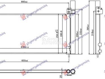 HLADNJAK KLIME 1.8i 16V HIBRID za Toyota Prius od 2012. do 2016. god.
