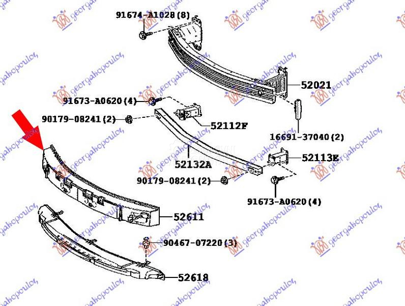APSORBER PREDNJEG BRANIKA GORN