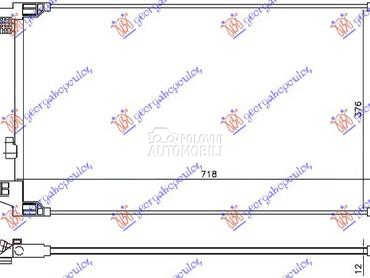 HLADNJAK KLIME 1.8 HIBRID BENZ za Toyota Prius od 2019. do 2023. god.