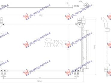 HLADNJAK KLIME 1.5/1.8 BENZIN za Toyota Yaris Cross od 2021. do 2025. god.