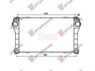 HLADNJAK INTERKULERA 2.0-2.2 D za Toyota Avensis od 2008. do 2012. god.