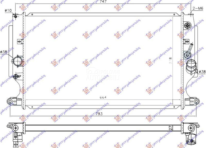 HLADNJAK MOTORA 2.2 D4D DIZEL