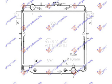 HLADNJAK MOTORA 4.7i BENZIN (A za Toyota Land Cruiser od 1998. do 2025. god.