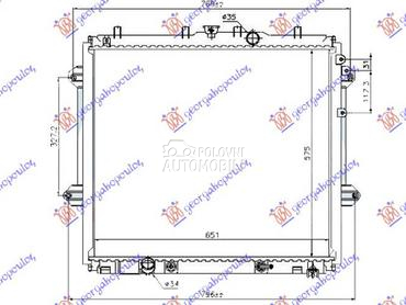 HLADNJAK MOTORA 4.0i V6 BENZIN za Toyota Land Cruiser od 2009. do 2013. god.