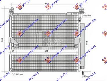 HLADNJAK KLIME 4.0i V6 BENZIN za Toyota Land Cruiser od 2009. do 2013. god.