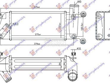 HLADNJAK INTERKULERA 1.4 D4D D za Toyota Corolla od 2013. do 2016. god.