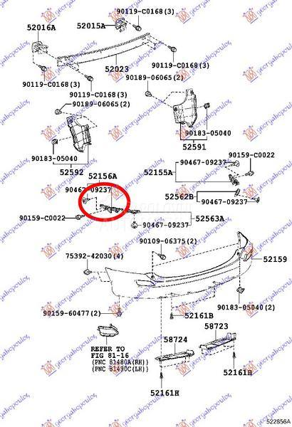 NOSAC ZADNJEG BRANIKA BOCNI PL