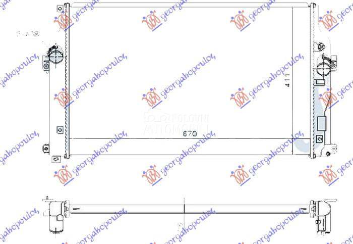 HLADNJAK MOTORA 2.0/2.2 D4D DI