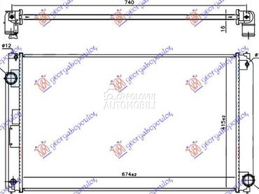 HLADNJAK MOTORA 2.0 16v BENZIN za Toyota RAV 4 od 2016. do 2019. god.