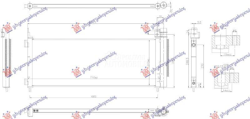 HLADNJAK KLIME 2.5 BENZIN/HIBR