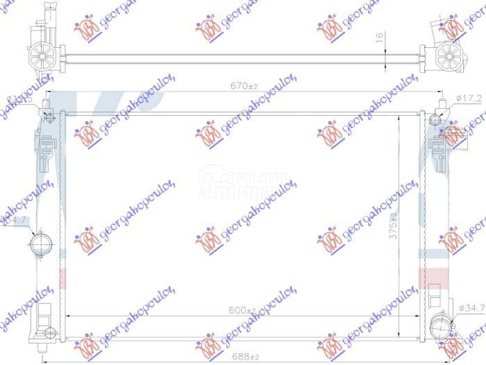 HLADNJAK MOTORA 1.6 BENZIN (60