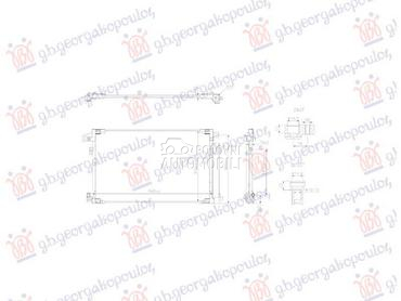 HLADNJAK KLIME 1.6 BENZIN (624 za Toyota Corolla od 2019. do 2025. god.