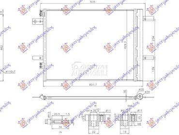 HLADNJAK KLIME BENZIN/DIZEL/EL za Toyota Proace City od 2019. do 2025. god.