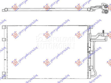 HLADNJAK KLIME 2.4i 20V 2.5T B za Volvo S40 od 2004. do 2007. god.