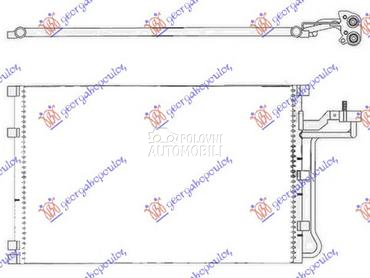 HLADNJAK KLIME 2.4i 20V 2.5T B za Volvo S40 od 2007. do 2012. god.