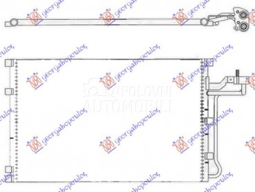 HLADNJAK KLIME 2.4i 20V 2.5T B za Volvo C30 od 2007. do 2010. god.