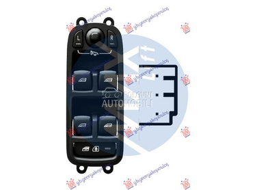 PREKIDAC U PREDNJIM VRATIMA (2 za Volvo V40 od 2012. do 2025. god.