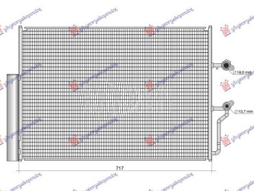 HLADNJAK KLIME 2.0 BENZIN/HIBR za Volvo S60 od 2018. do 2025. god.