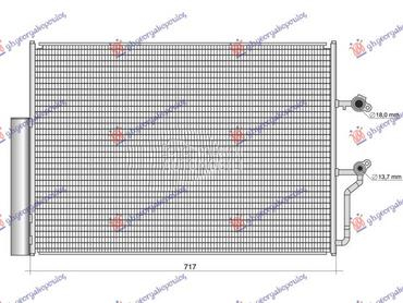 HLADNJAK KLIME 2.0 BENZIN/HIBR za Volvo XC60 od 2017. do 2022. god.