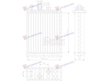 GREJAC KABINE (220x181x52) (NI za Volvo S60 od 2018. do 2025. god.