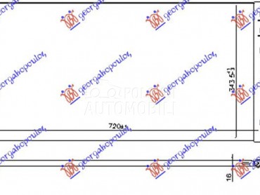 HLADNJAK KLIME BENZIN/DIZEL (7 za Volvo V60 od 2018. do 2025. god.