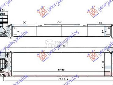 HLADNJAK INTERKULERA 1.5 (T2-T za Volvo XC40 od 2017. do 2023. god.