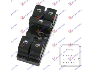 PREKIDAC U PREDNJIM VRATIMA (4 za Volkswagen Polo od 2014. do 2017. god.