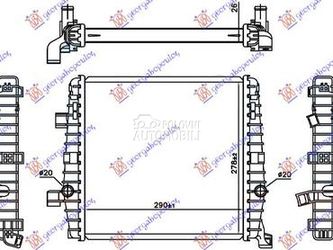 HLADNJAK MOTORA DODATNI 3.0 TS za Porsche Cayenne od 2015. do 2018. god.