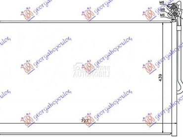 HLADNJAK KLIME BENZIN/DIZEL (6 za Porsche Cayenne od 2015. do 2018. god.