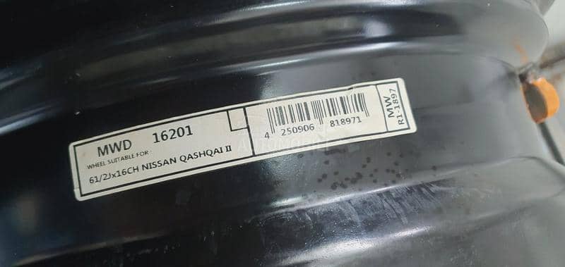 Čelične felne KAŠKAI SENZORI 16" 5 x 114.3