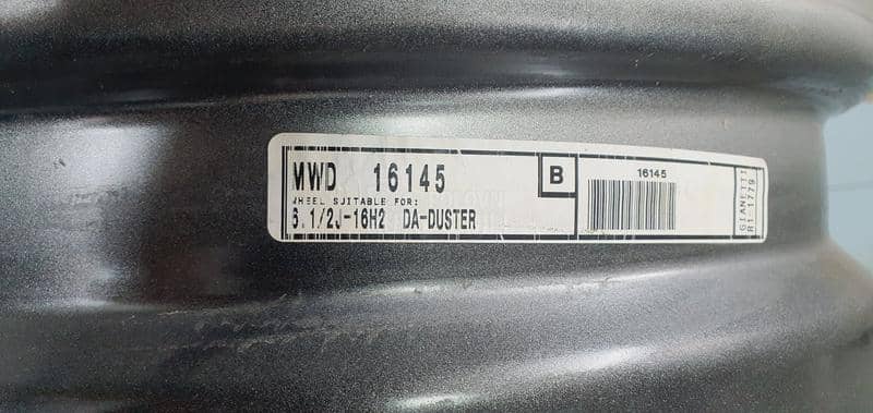 Čelične felne DUSTER 16" 5 x 114.3