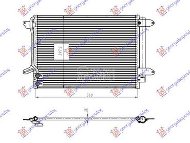 HLADNJAK KLIME 1.4/2.0 BENZIN za Volkswagen Jetta od 2014. do 2018. god.