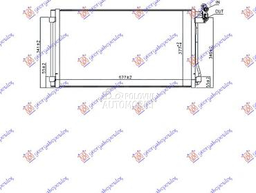 HLADNJAK KLIME BENZIN/DIZEL (7 za Volkswagen Sharan od 2010. do 2025. god.