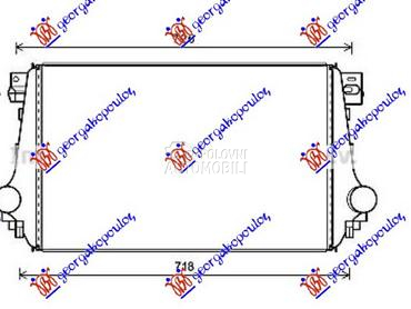 HLADNJAK INTERKULERA 2.0 DIZEL za Volkswagen Amarok od 2016. do 2022. god.