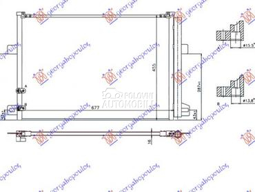 HLADNJAK KLIME ZA SVE MODELE B za Volkswagen Amarok od 2010. do 2016. god.