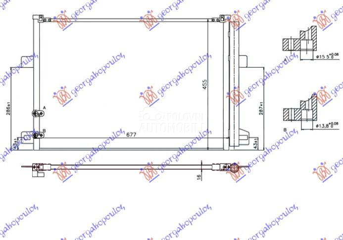 HLADNJAK KLIME ZA SVE MODELE B