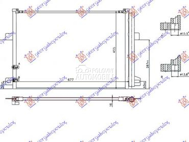 HLADNJAK KLIME ZA SVE MODELE B za Volkswagen Amarok od 2016. do 2022. god.