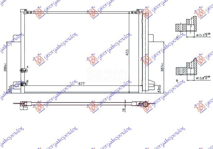 HLADNJAK KLIME ZA SVE MODELE B
