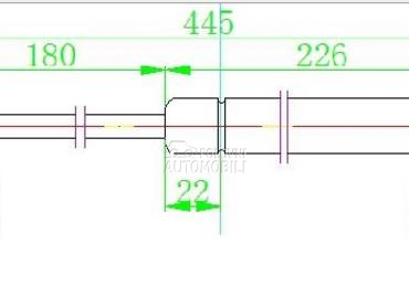 AMORTIZER GEPEK STAKLA (445L-2 za Volkswagen Amarok od 2010. do 2016. god.
