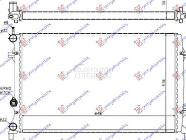 HLADNJAK MOTORA 1.6/2.0/2.5 Fs za Volkswagen Jetta od 2010. do 2014. god.