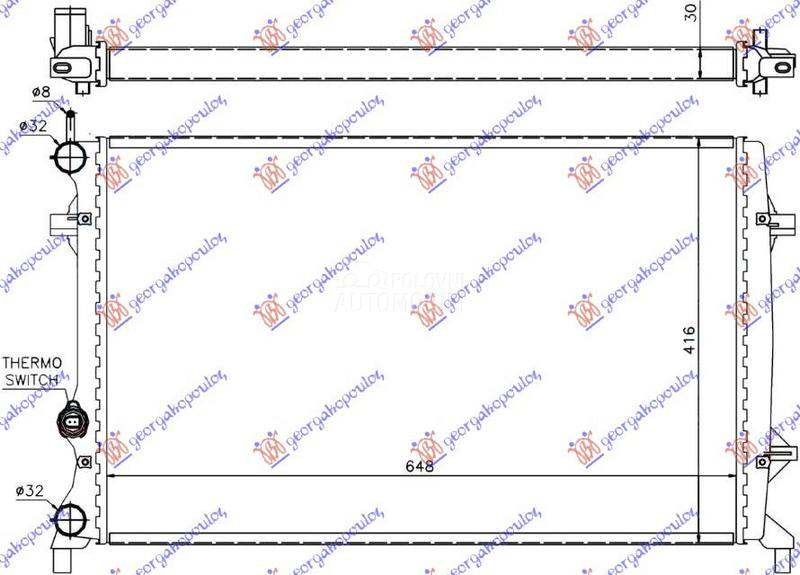 HLADNJAK MOTORA 1.6/2.0/2.5 Fs