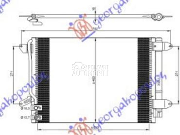 HLADNJAK KLIME BENZIN/DIZEL (5 za Volkswagen Jetta od 2010. do 2014. god.