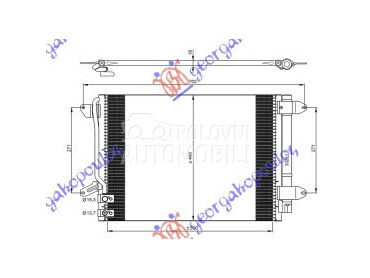 HLADNJAK KLIME BENZIN/DIZEL (5 za Volkswagen Jetta od 2014. do 2018. god.
