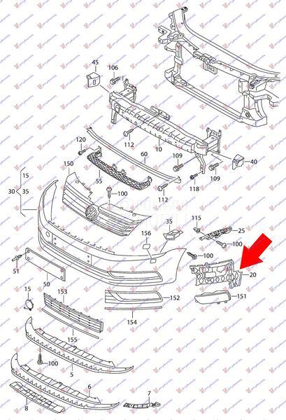 NOSAC PREDNJEG BRANIKA BOCNI P